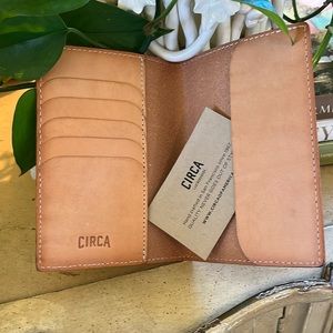 Circa Leathergoods tan wallet. Passport holder. New